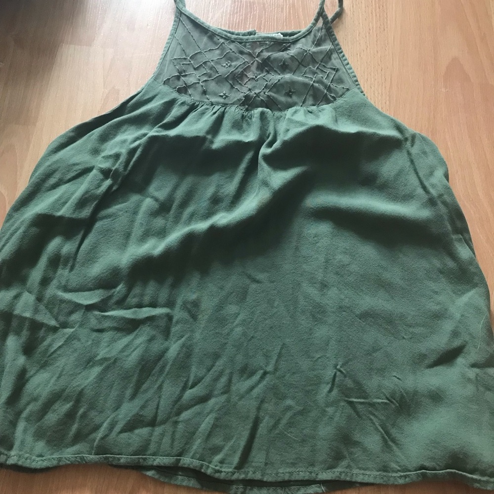 Green tank with mesh top